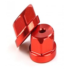 Shock Body Nuts RED - 2Pcs │ Baha 10B Shock Body Nuts RED - 2Pcs │ Baha 10B